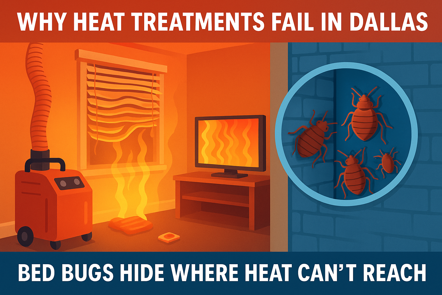 Bed bug treatment with 1-year guarantee in Dallas TX